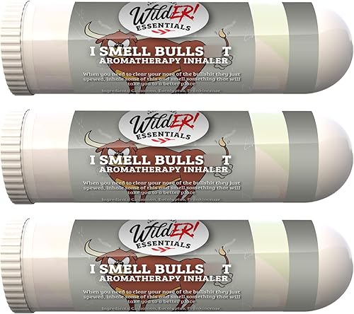 Miniatura 2 de Wilder Essentials - Paquete de 3 inhaladores nasales de aromaterapia I Smell Bull hechos con aceites esenciales 100% naturales de grado terapéutico