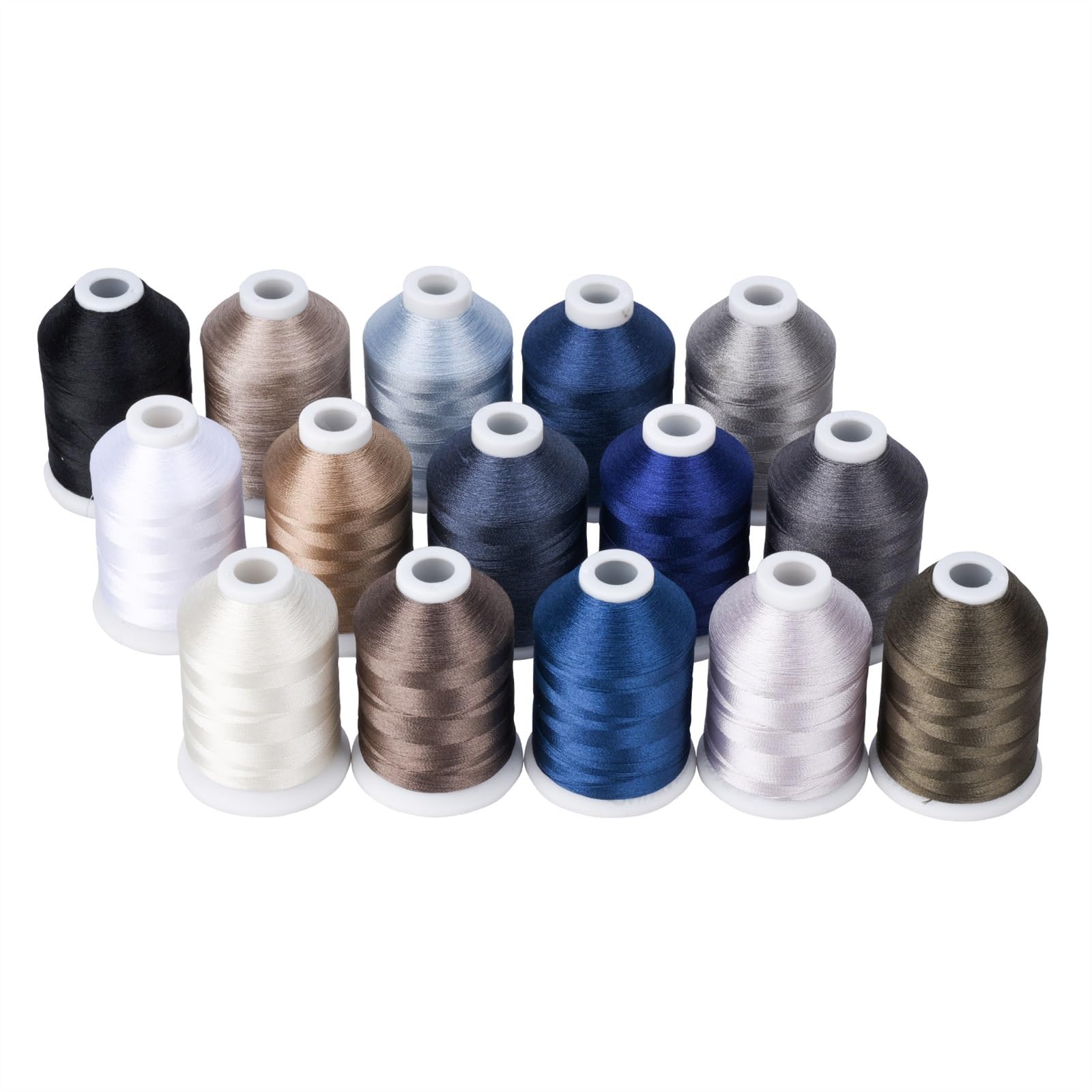 Fili per punto croce, Fili da ricamo estere 40wt 120d 15 colori for macchina cucire