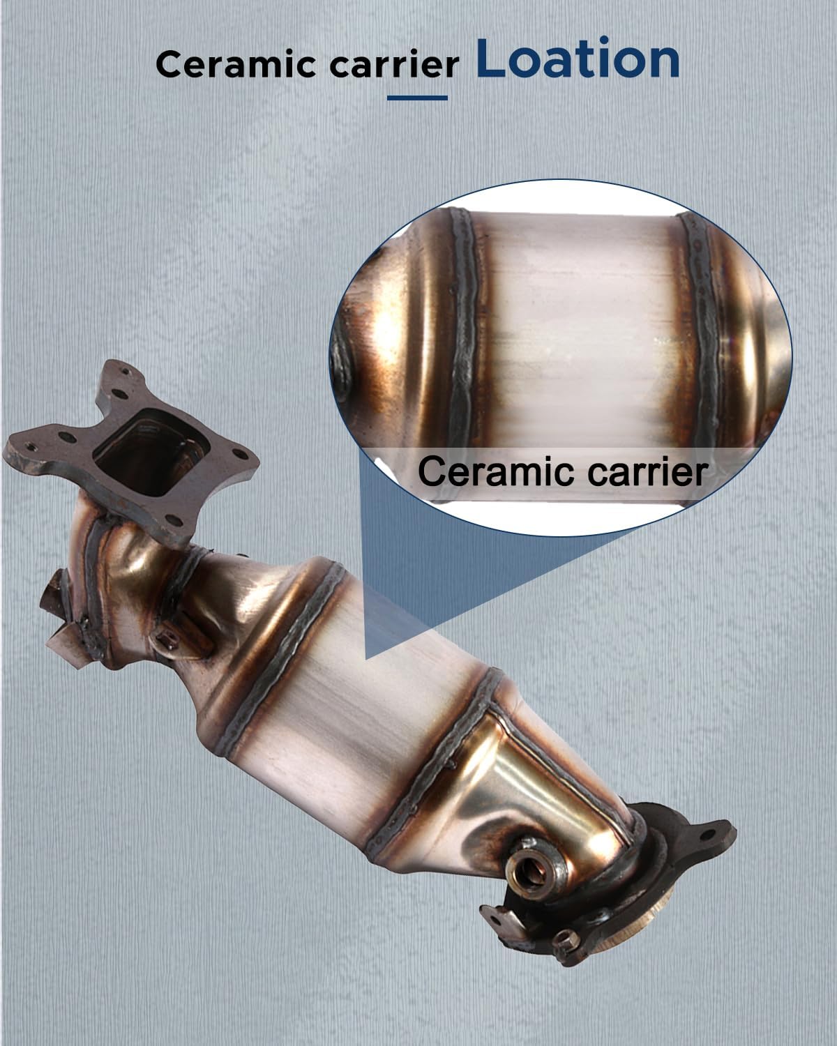 Catalytic Converter Manifold Direct-Fit Stainless Steel For 2008 2009 2010 2011 2012 Honda Accord / 2009-2014 Acura TSX L4 2.4L (EPA Compliant)