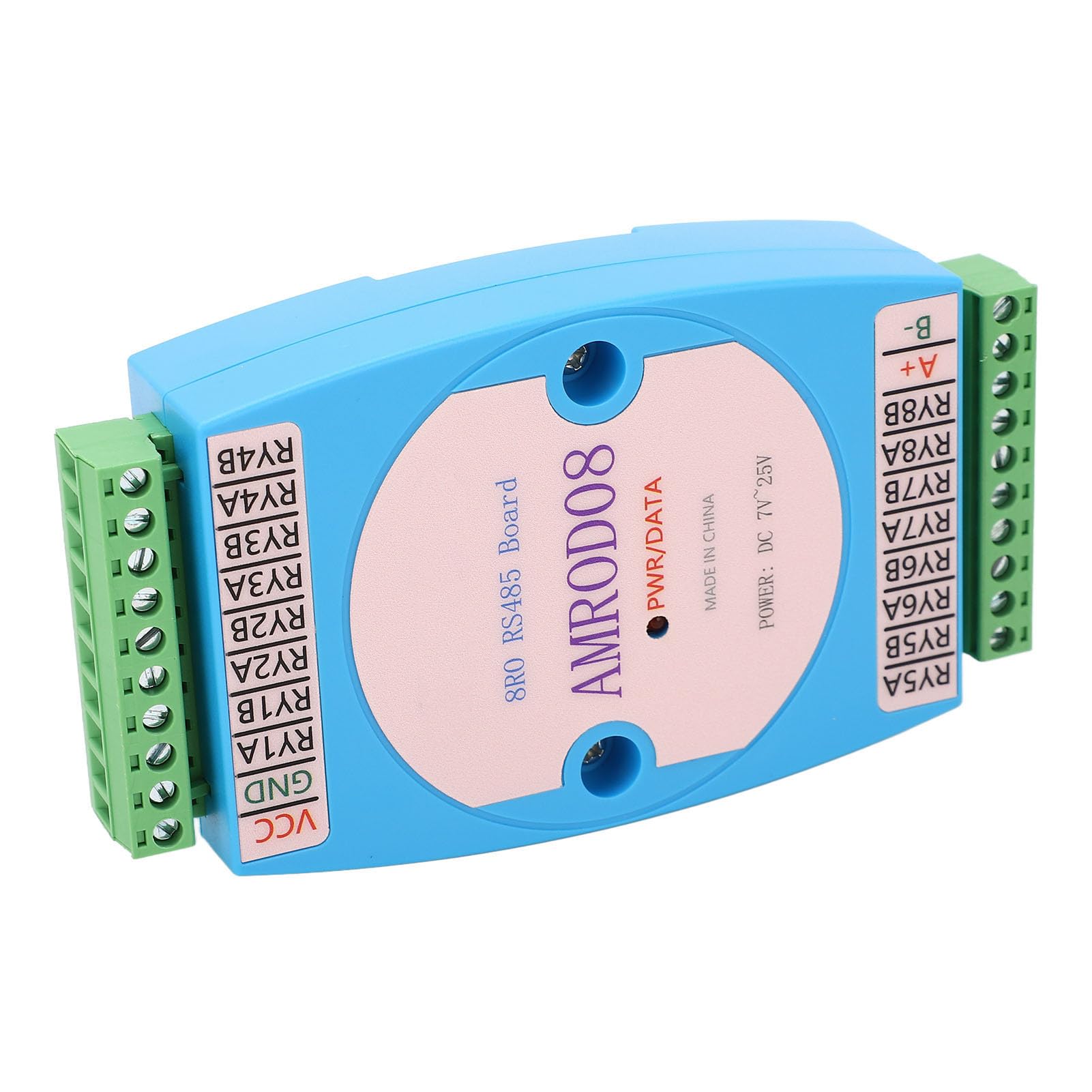 Module de commande à relais 8 canaux pour automatismes industriels, montage sur rail DIN, compatible avec les systèmes de sécurité domotiques et les automates programmables