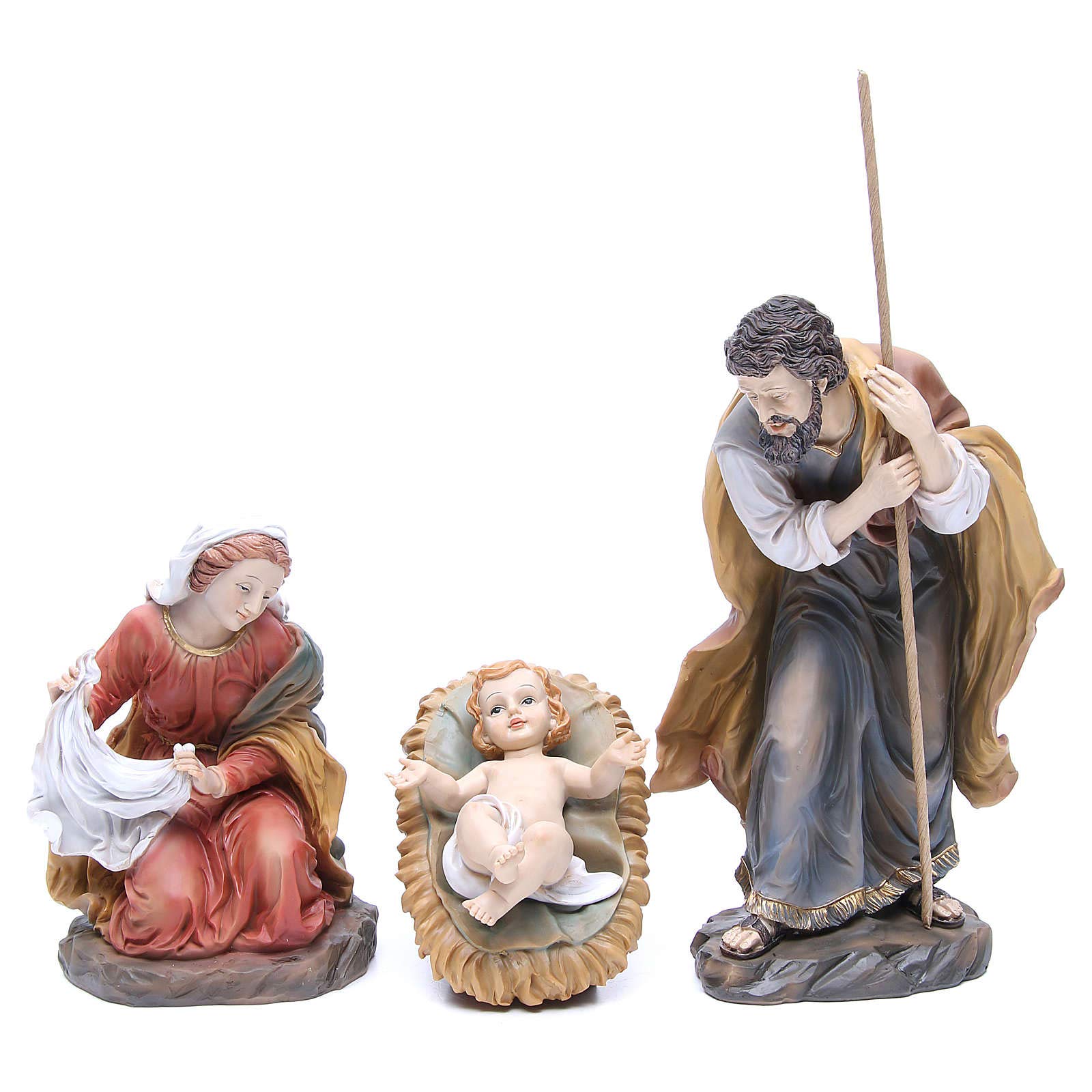 Nativité 6 santons résine 30 cm | vente en ligne sur