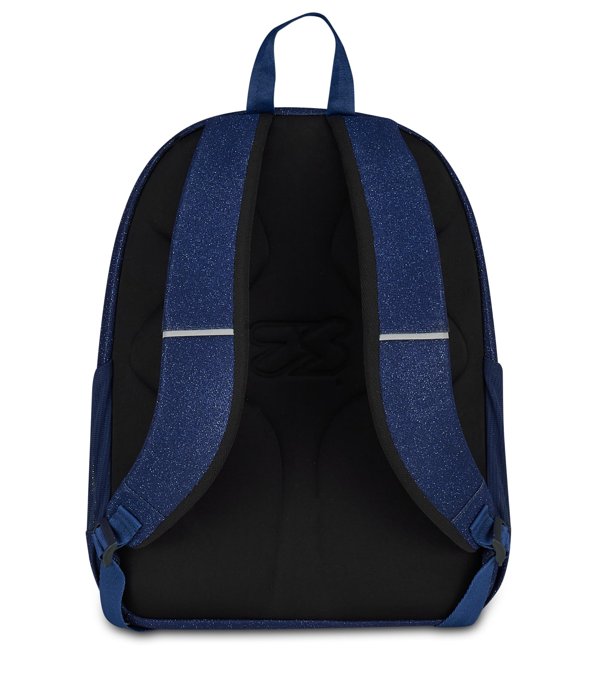 Seven Zaino Scuola SHINY TECH, Doppio Scomparto, Blu, Glitter, 30 L, Tasca frontale, Tasca portaborraccia, Scomparto porta pc, Scuola elementare, media e superiore, Bambina, Ragazza