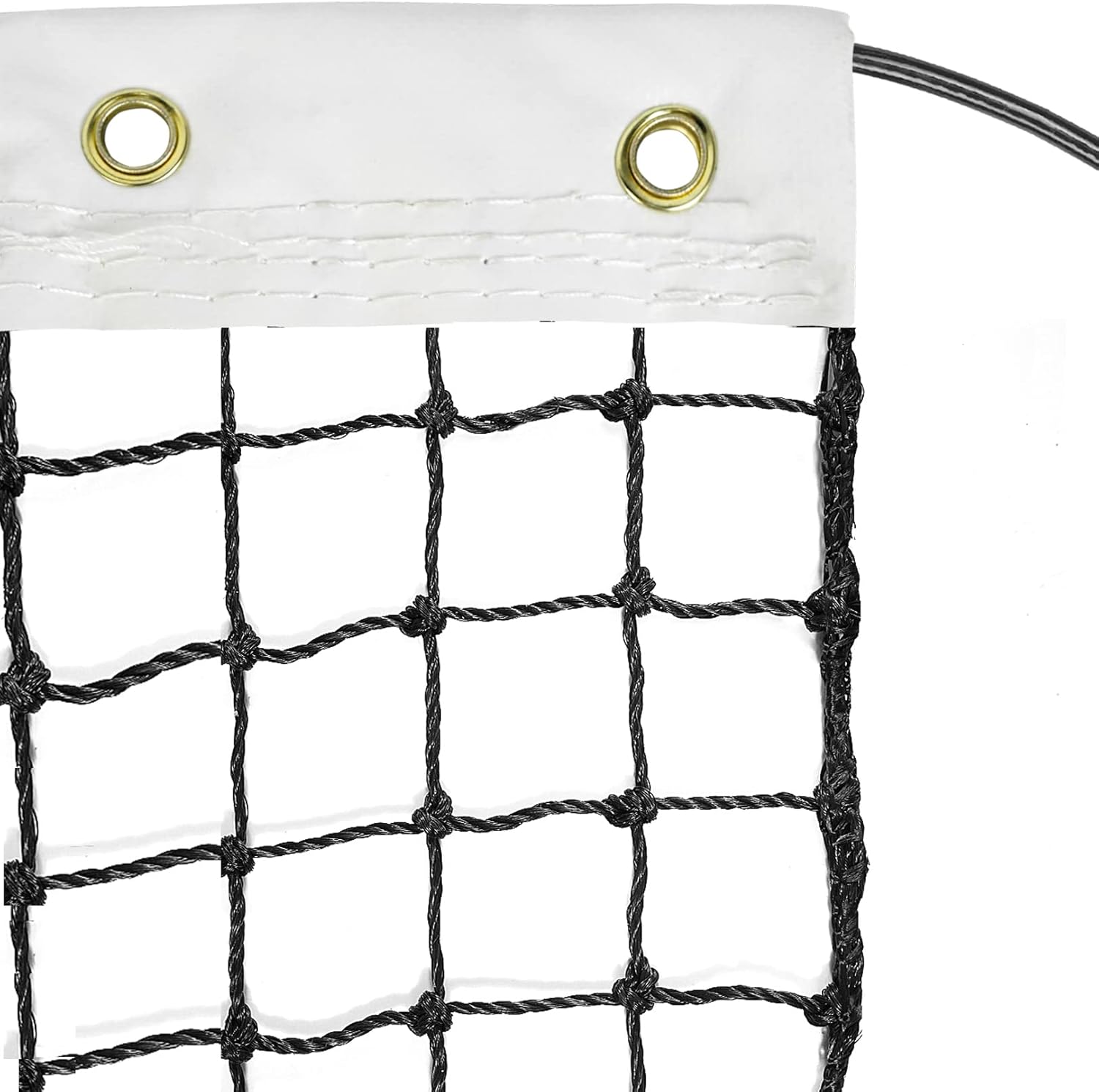 Aoneky 42' Professional Twisted Knotted Poly Tennis Net - Weatherproof Outdoor Court Replacement