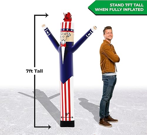 Miniatura 13 de LookOurWay Air Dancers Inflatable Tube Man Attachment - Wacky Waving Inflatable Dancing Tube Guy for Business Promotion - Blower Not Included Duende