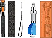 Caneta de Luz Vermelha Fibra Óptica 30KM 30MW Testador com Adaptador FC Macho para LC Fêmea
