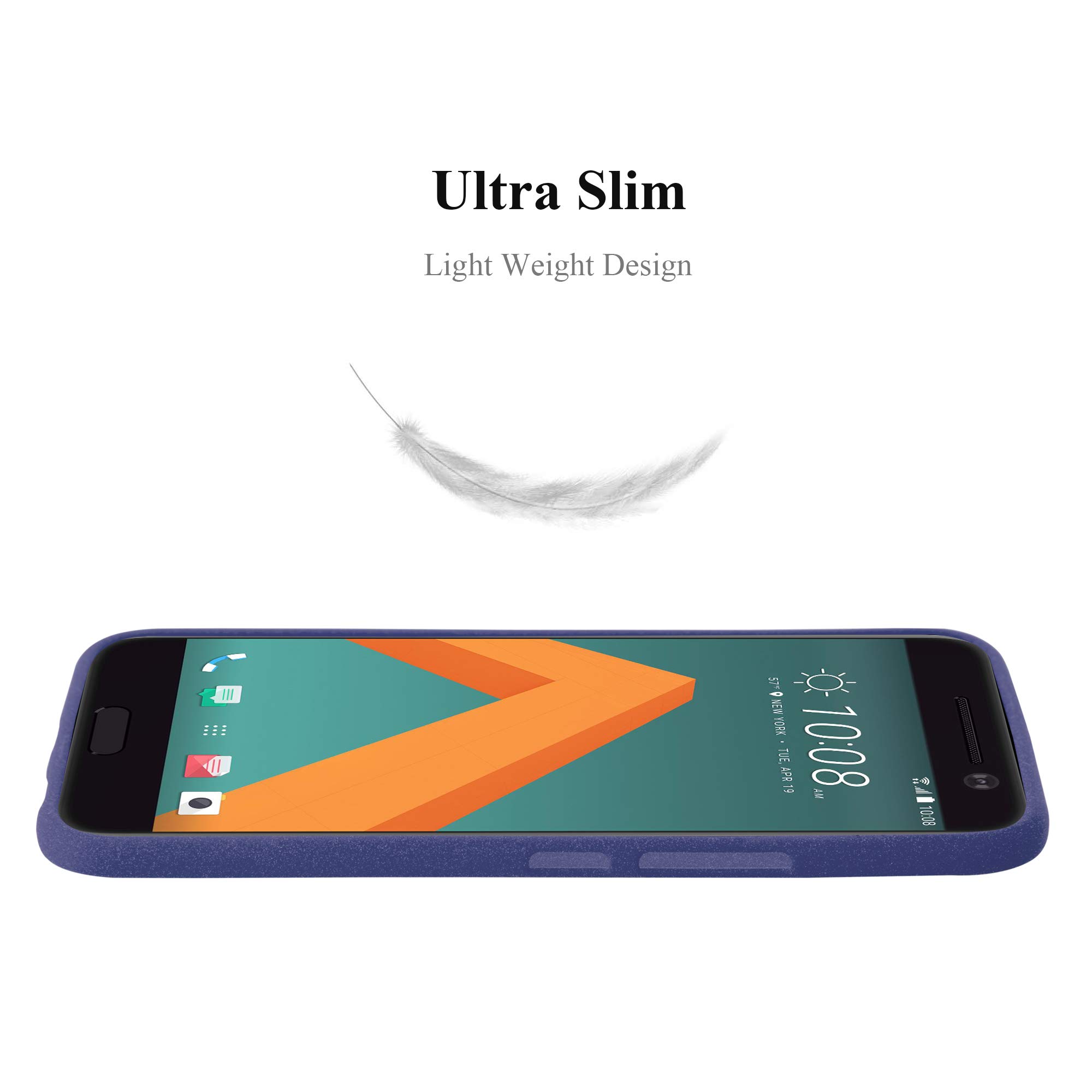 Custodia Cadorabo Per HTC ONE M10 – Frost Blu Scuro, Silicone TPU Sottile