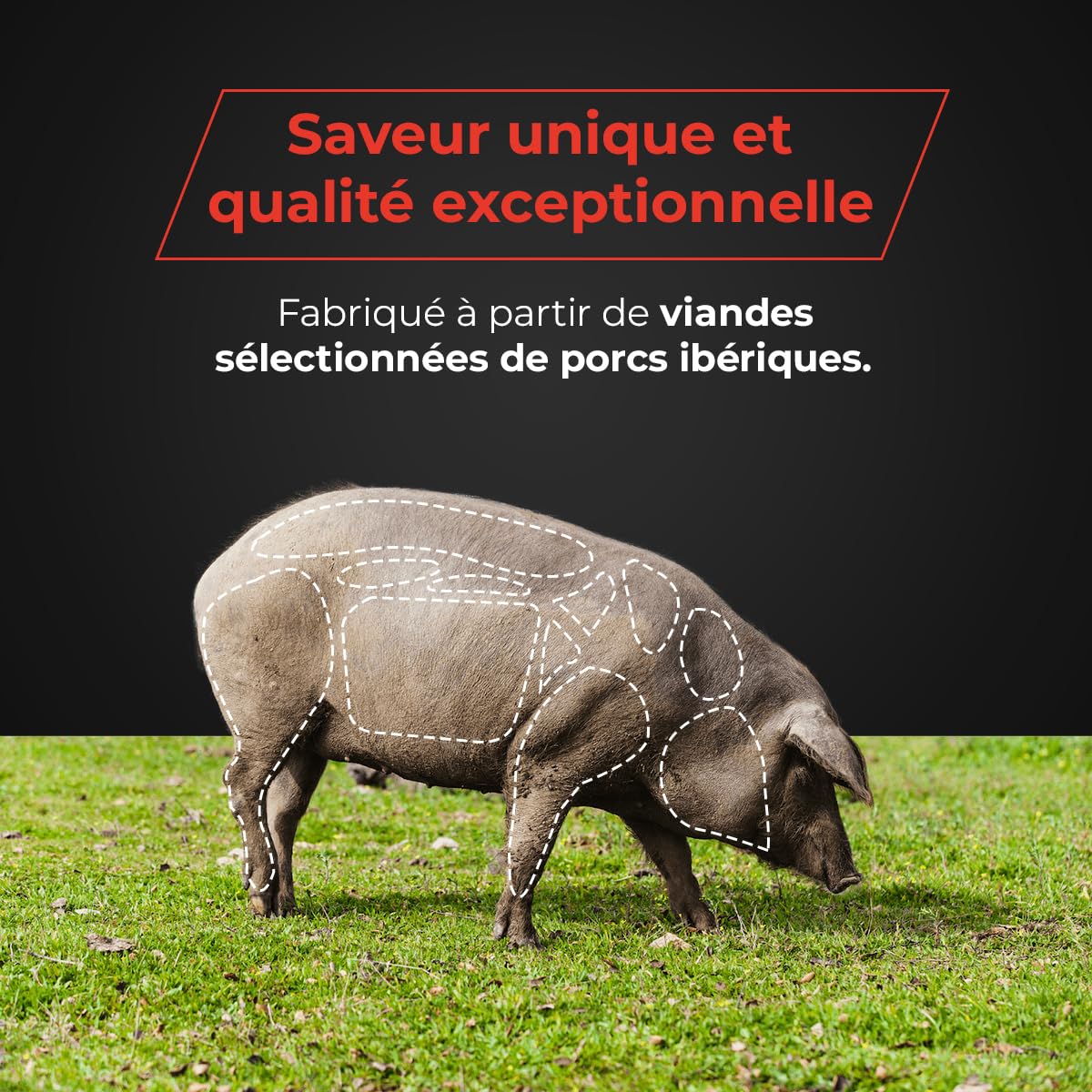 Salchichón Cular Ibérique - Salaison Traditionnelle - Porcs Ibériques - Convient aux Coeliaques - 1,10 – 1,30 KG - EIbérico