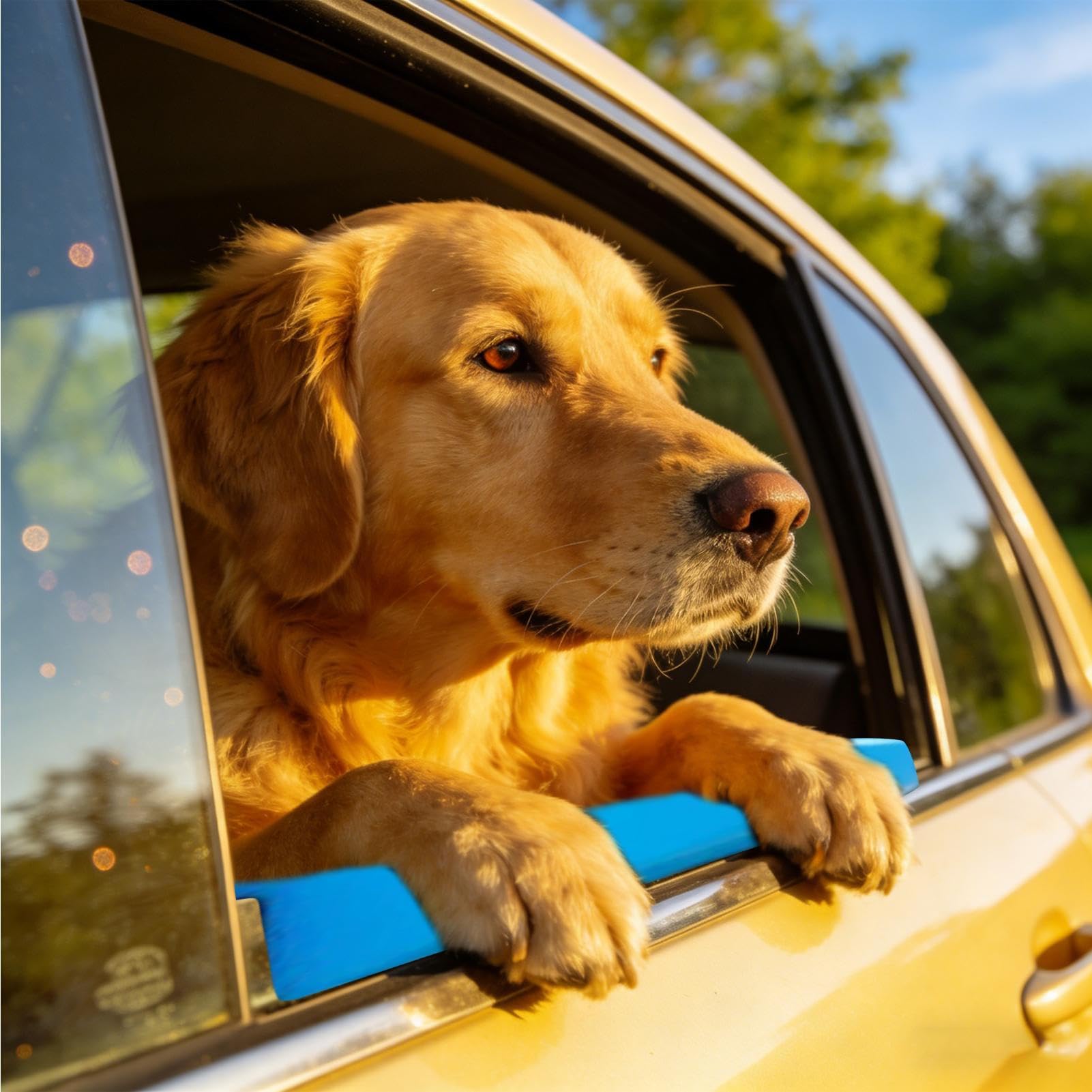 Kinnstütze für Autofenster und Haustiere, Füllung aus weichem Schaumstoff, für Fenster, Auto, sicher, für Hunde, Katzen, Welpen, mittelgroß, Geländewagen SUV B