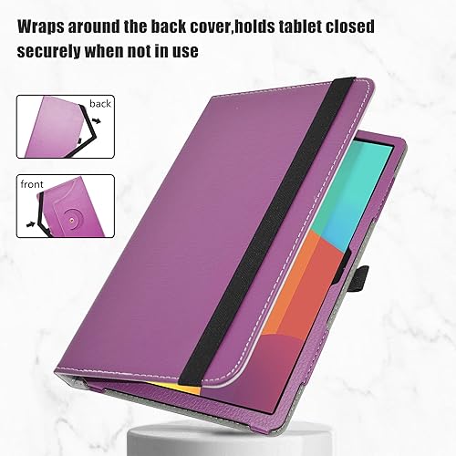 Miniatura 2 de LiuShan Para Chuwi Hi10 Xpro Rotation Case, OX 10 Tab Case, 360 grados Rotación Stand PU para 10.1" OXTAB Tab 10 OX-P010-2 (3 cámaras)OX 10 Tab