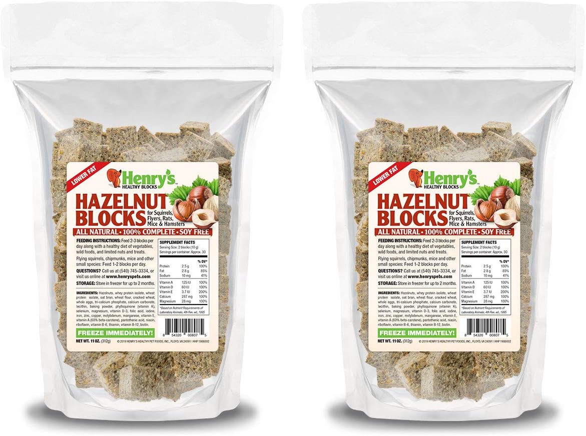 Henry's Healthy Blocks Nutritionally Complete Rodent Blocks Food for Squirrels