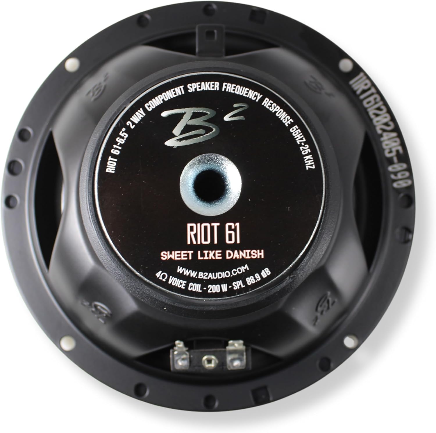 B2 Audio RIOT 6.5" 2-Way 4-Ohm Component Set with 1" Tweeter & Crossover RIOT61