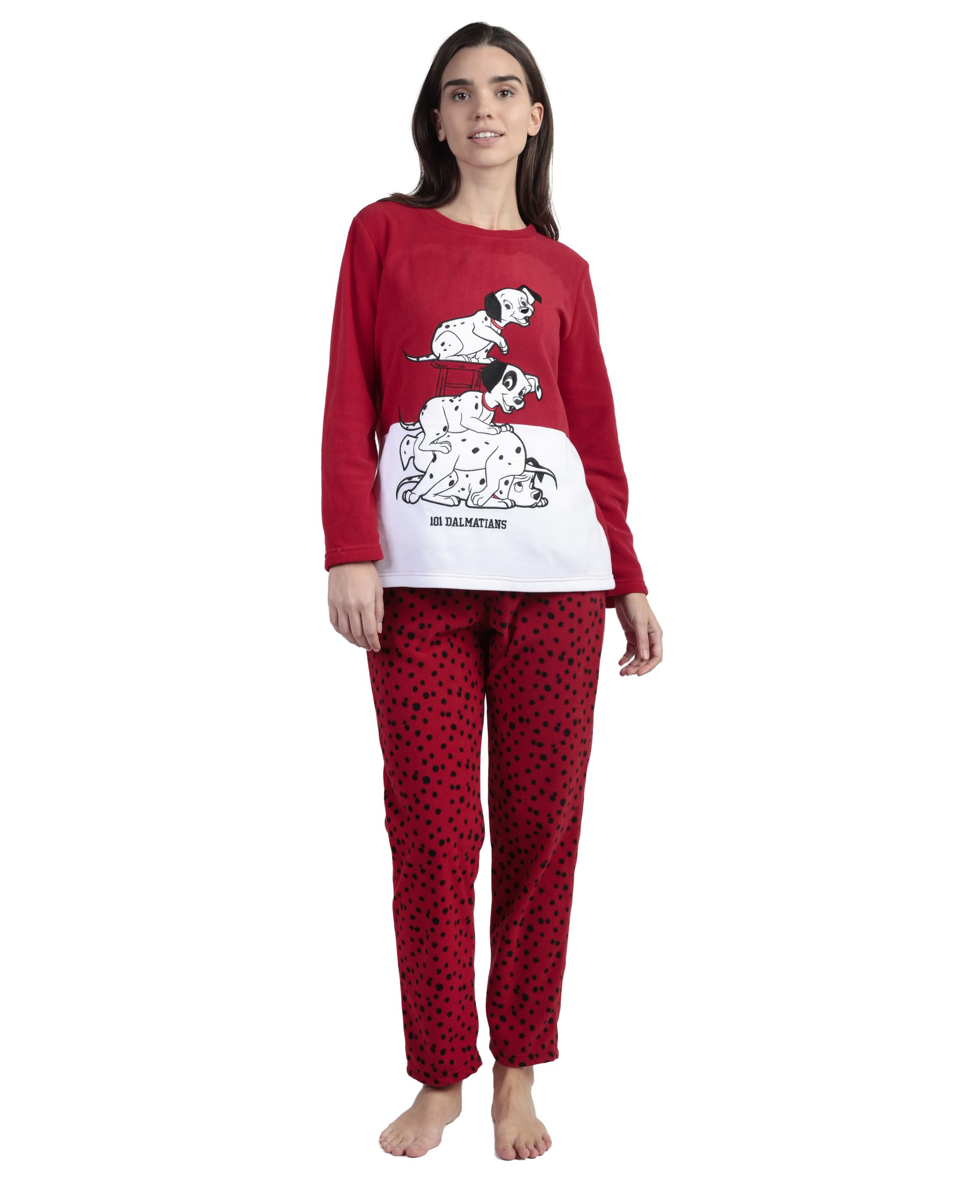 Disney Pijama Manga Larga calentito Dalmatians Varsity para Mujer