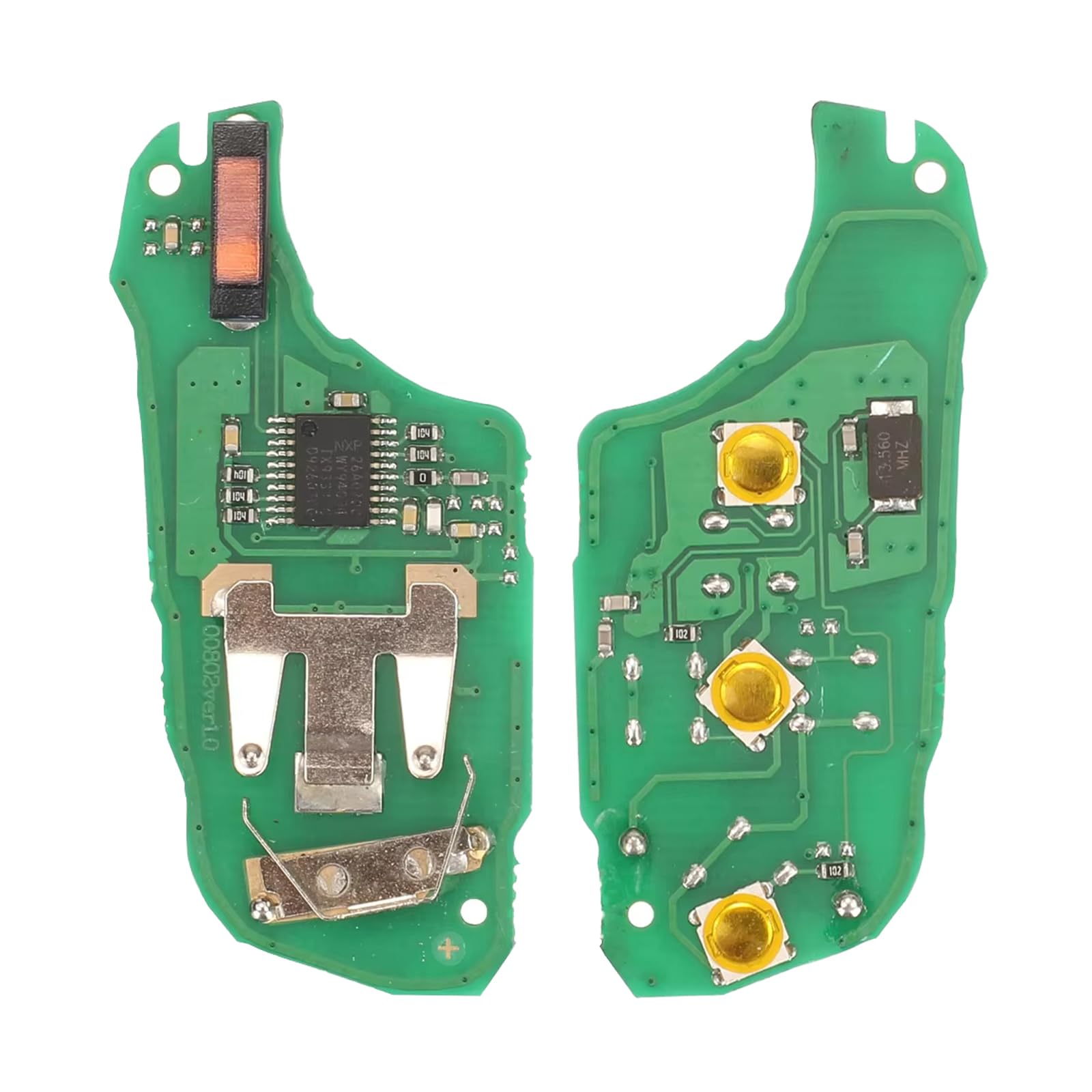 Heart Horse Coque de Clé Télécommande de Voiture 3 Boutons pour Peugeot Expert 208 2008 308 3008 508 5008 Boitier Clef, Citroen C3 C4 Cactus Coque de Clé à Distance avec 434MHz 4A Puce HU83 Lame