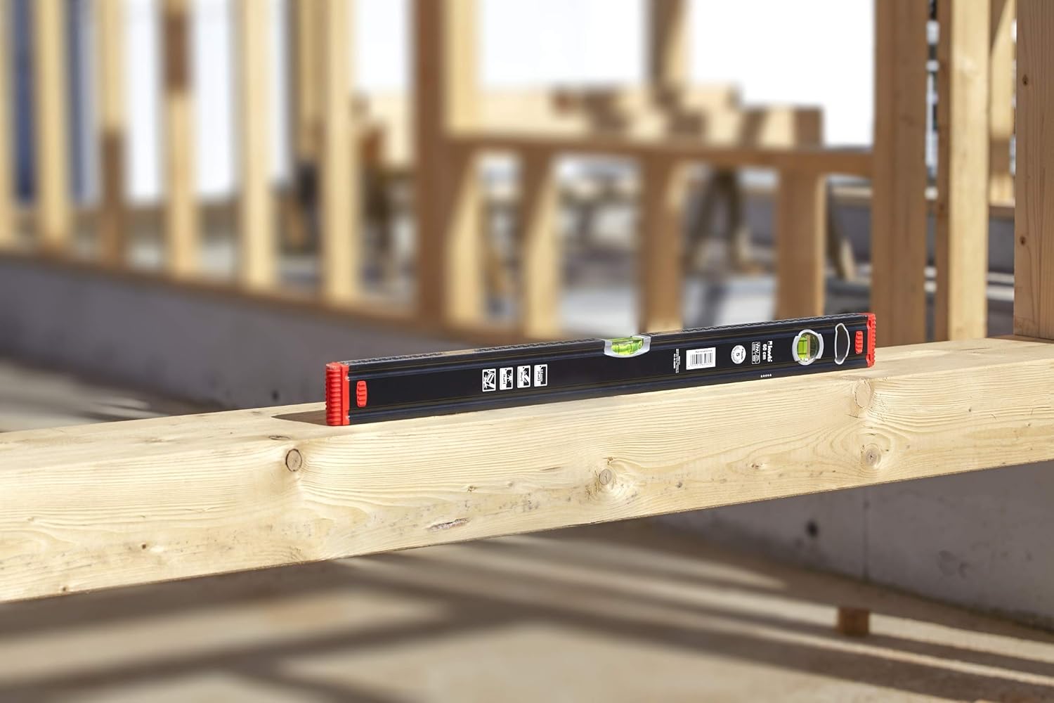 kwb Aluminium spirit level 120 cm, impact resistant level, 0.5 mm/m, VPA tested, precision ground, 1 horizontal and 1 vertical flask