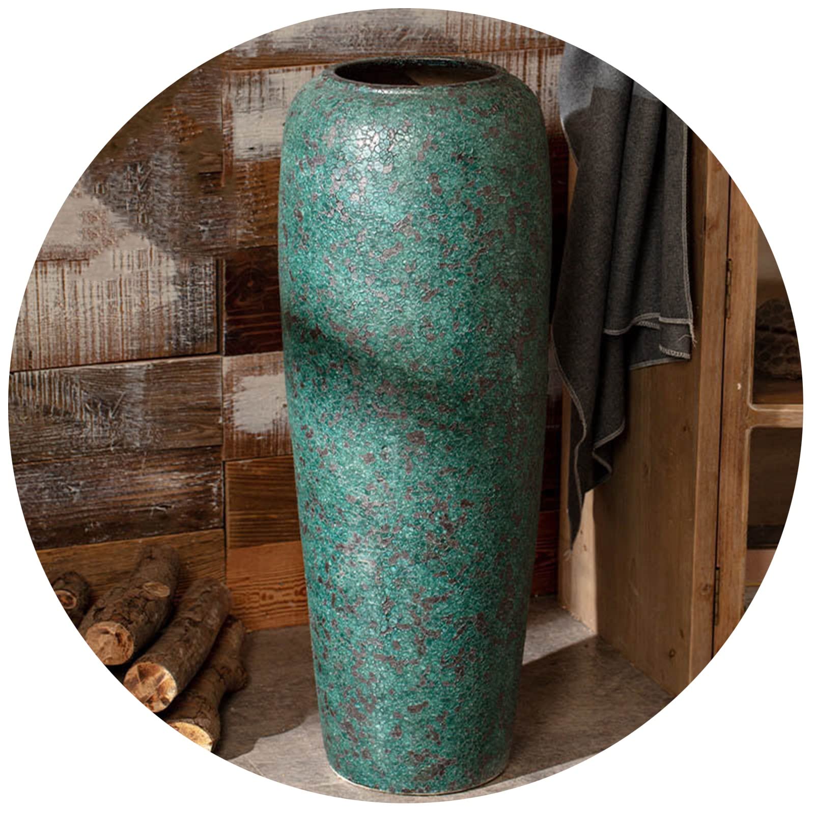 Grote vloervaas,verfijnd vat voor gedroogde bloemen,takken,perfecte spa,kantoor,eetkamer,woonkamer,entree,huisdecoratie (maat: 71 cm Grote vloervaas,verfijnd vat voor gedroogde bloemen,takken,perfecte spa,kantoor,eetkamer,woonkamer,entree,huisdecoratie (maat: 71 cm