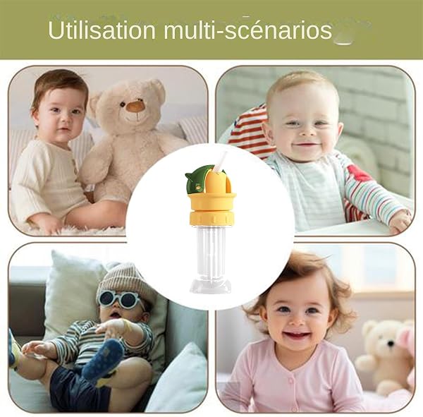 Bouchon De Paille Portable Pour Enfant – Adaptateur De Bouteille D'eau Pour Bébé, Couvercle Anti-étouffement | Convertisseur Universel De Bec De Boisson Étanche, Embout Souple En Silicone De Qualité A - 5