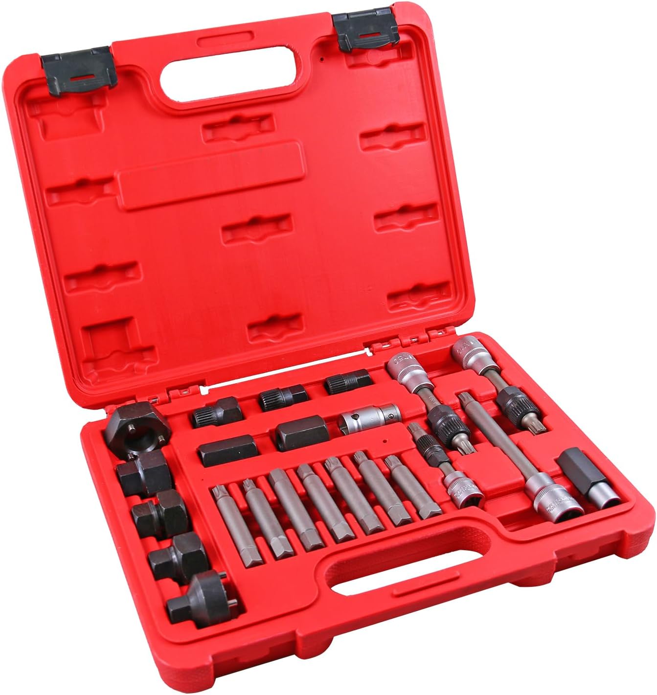 24 Pcs Alternator Pulley Tool Kit Alternator Pulley Removal Tool for Car Pulley Removal Repair Tool