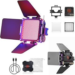 مصباح كاميرا M20C كومبو من زيون بإضاءة ار جي بي ليد 20 واط بطاقة 2500-10000 كلفن مع موزع مغناطيسي لباب الحظيرة CRI 94+ TLCI 96+ يدعم التحكم عبر التطبيق من فايفري