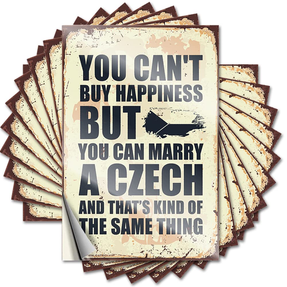 Indie Cover Tattoo | You Can't Buy Happiness But You Can Marry A Czech Tall for Layered Decor(8X12CM)