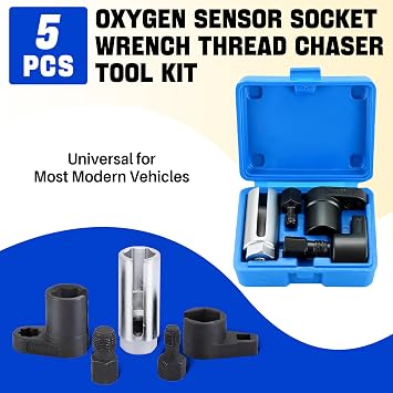 DASBET 5pcs O2 Oxygen Sensor & Oil Pressure Sending Unit Master Sensor Socket Set