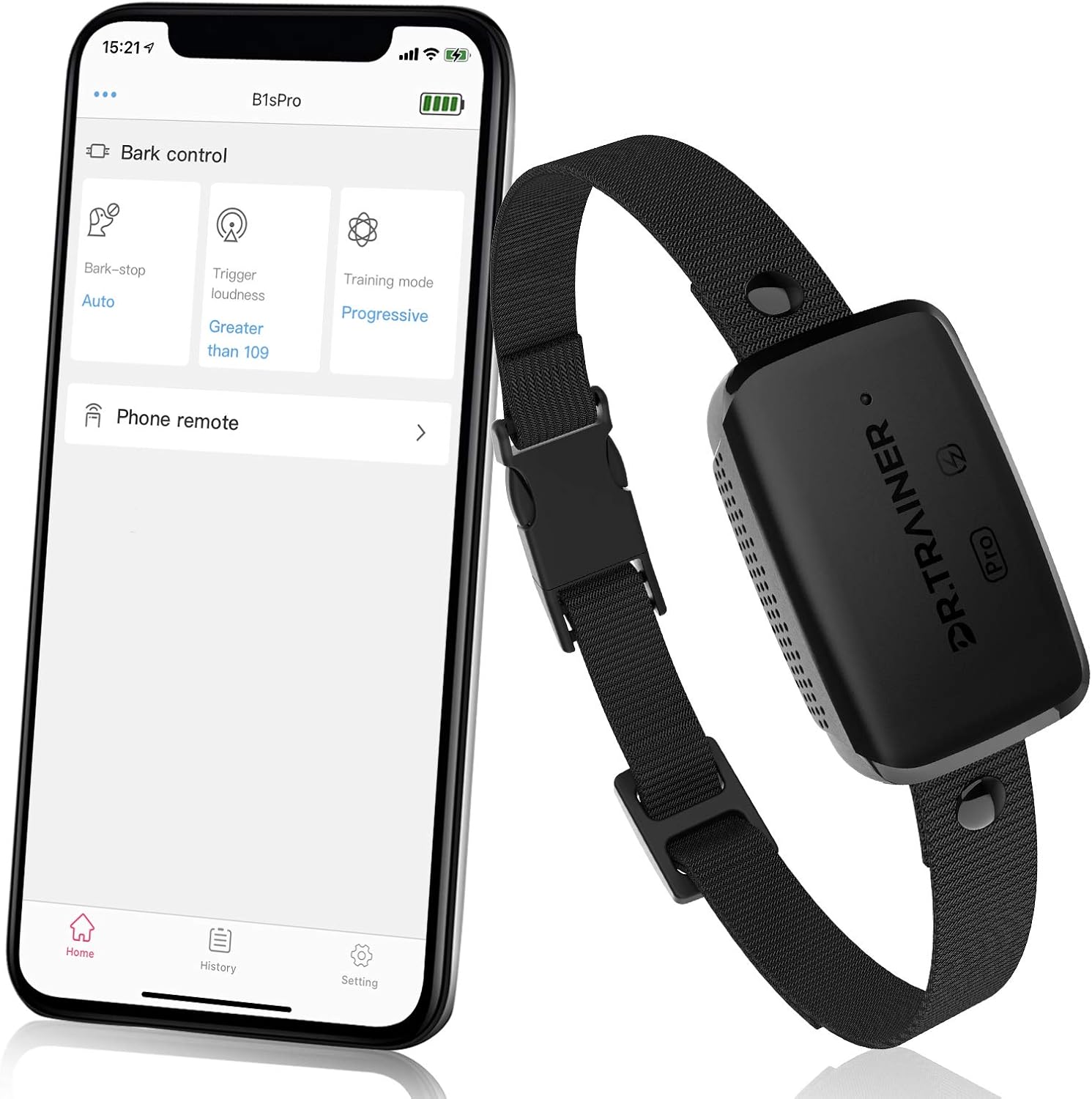 Dr.Trainer Bark Collar, Fast Charge Anti Barking Collar with Customize