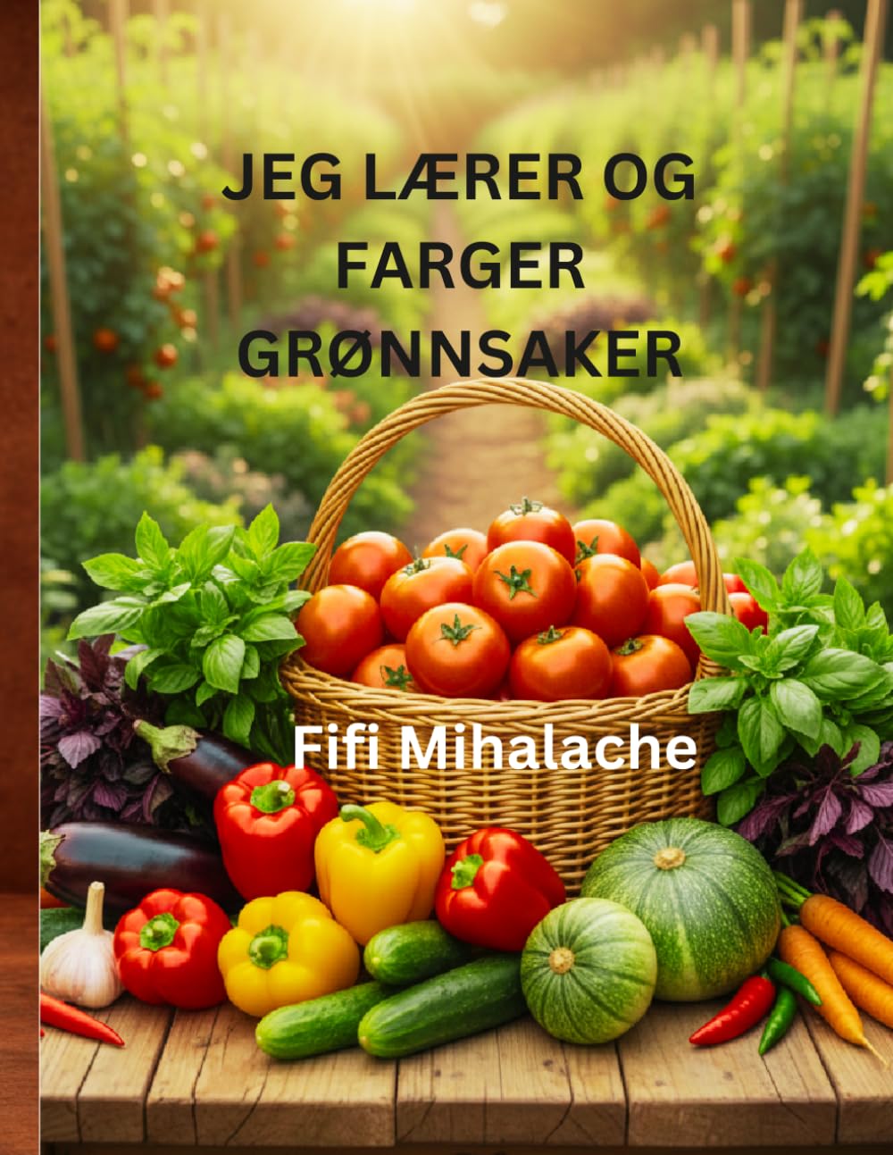 JEG LÆRER OG FARGER GRØNNSAKER: For barn i alderen 4 til 10 år