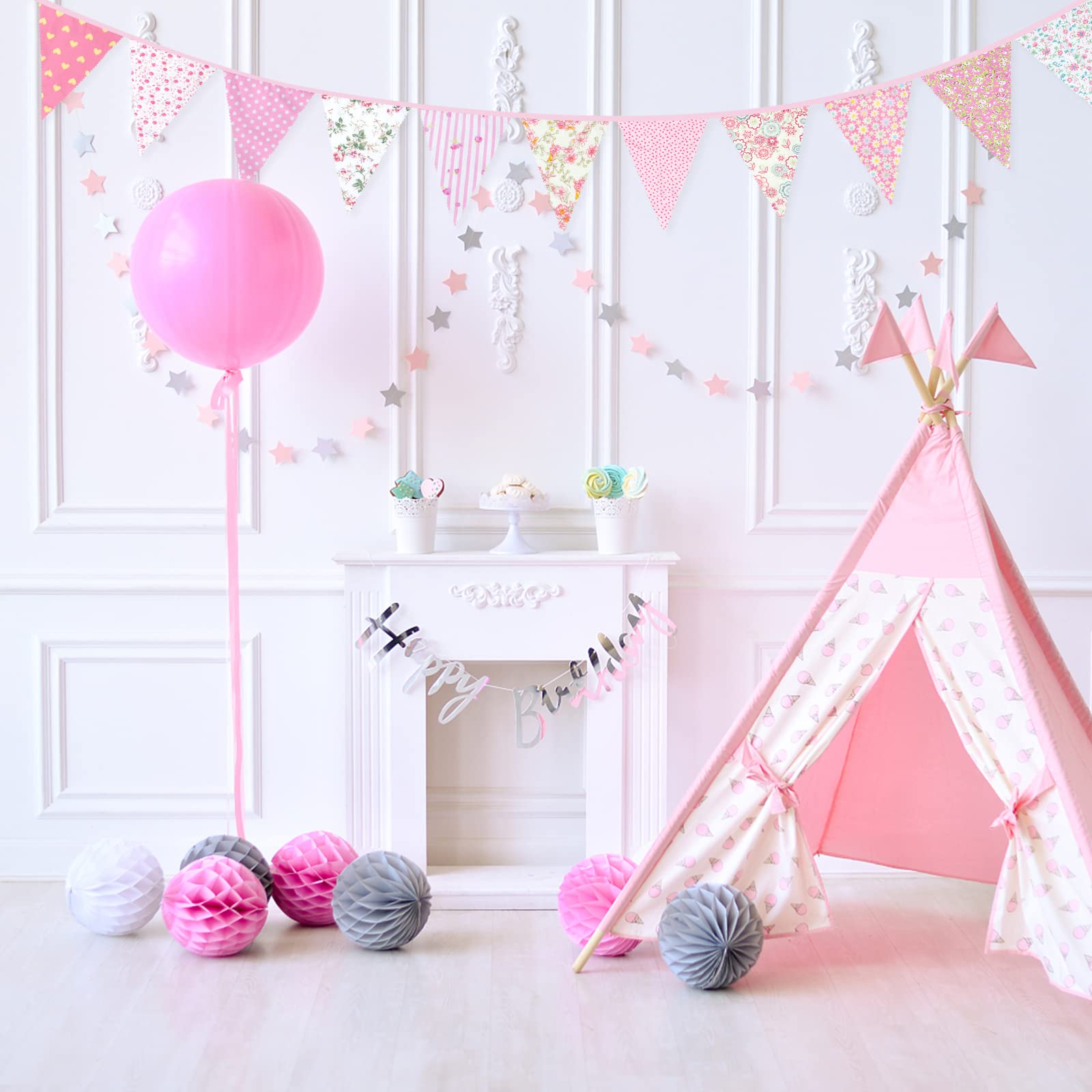 20 Guirlandes Frange En Tissu Rose - Décoration Fête Anniversaire, Mariage, Baptême, Suspendue Ou Sur Table 20 Guirlandes Frange En Tissu Rose - Décoration Fête Anniversaire, Mariage, Baptême, Suspendue Ou Sur Table
