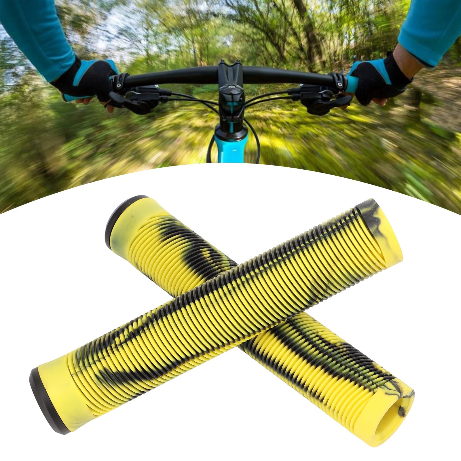 Manopole Per Manubrio Della Bicicletta Manopole Per Manubrio Con - Foto 12