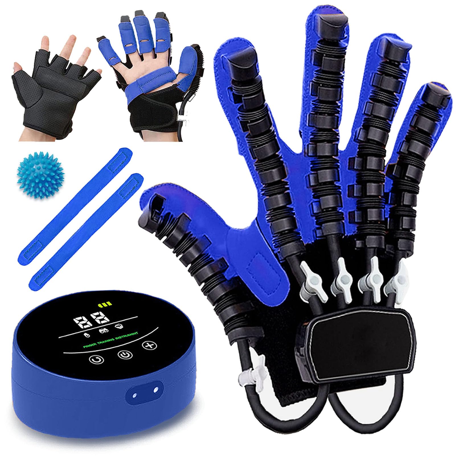 Guantes Roboticos Rehabilitación Ictus, Guante Terapeutico para Rehabilitación de Manos, Entrenador de Rehabilitación de Dedos Guantes para Terapia Hemiplejía B Right XXL