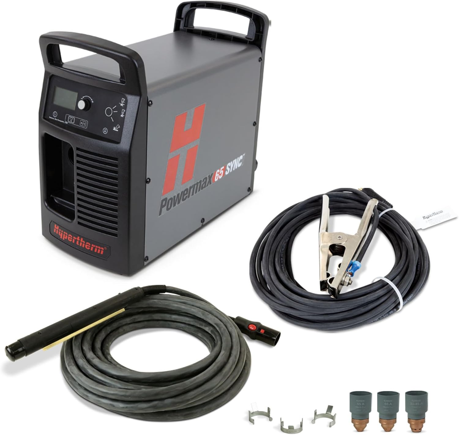 Hypertherm Powermax 65 SYNC Plasma Cutter w/CPC Port, 50 ft. 180 Degree Machine Torch 083350