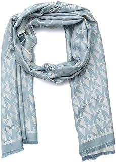 Michael Kors womens Mk Charm Colorblocked Lws Scarf, Stylish Fashion Accessory for Cold Weather