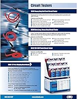 Vista 2 de OTC 3642 Probador de circuito eléctrico para camiones - 12V-24V con cable de 24 pies, rojo
