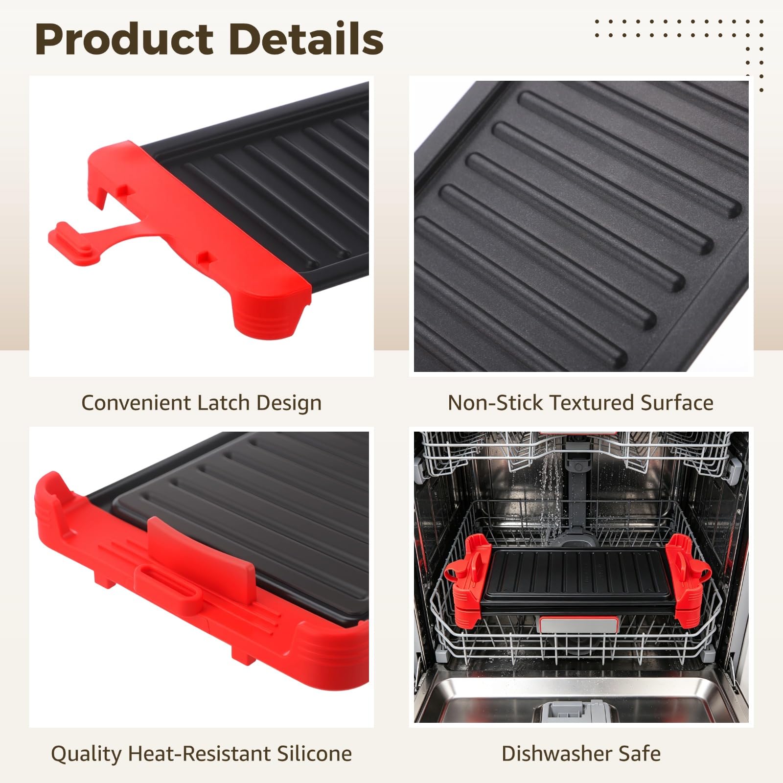 Presse-sandwich micro-ondes, plaque grill pour panini, quesadilla, fromage grillé et toast, surface antiadhésive, chauffe vite, passe au lave-vaisselle, pour repas maison et encas rapides