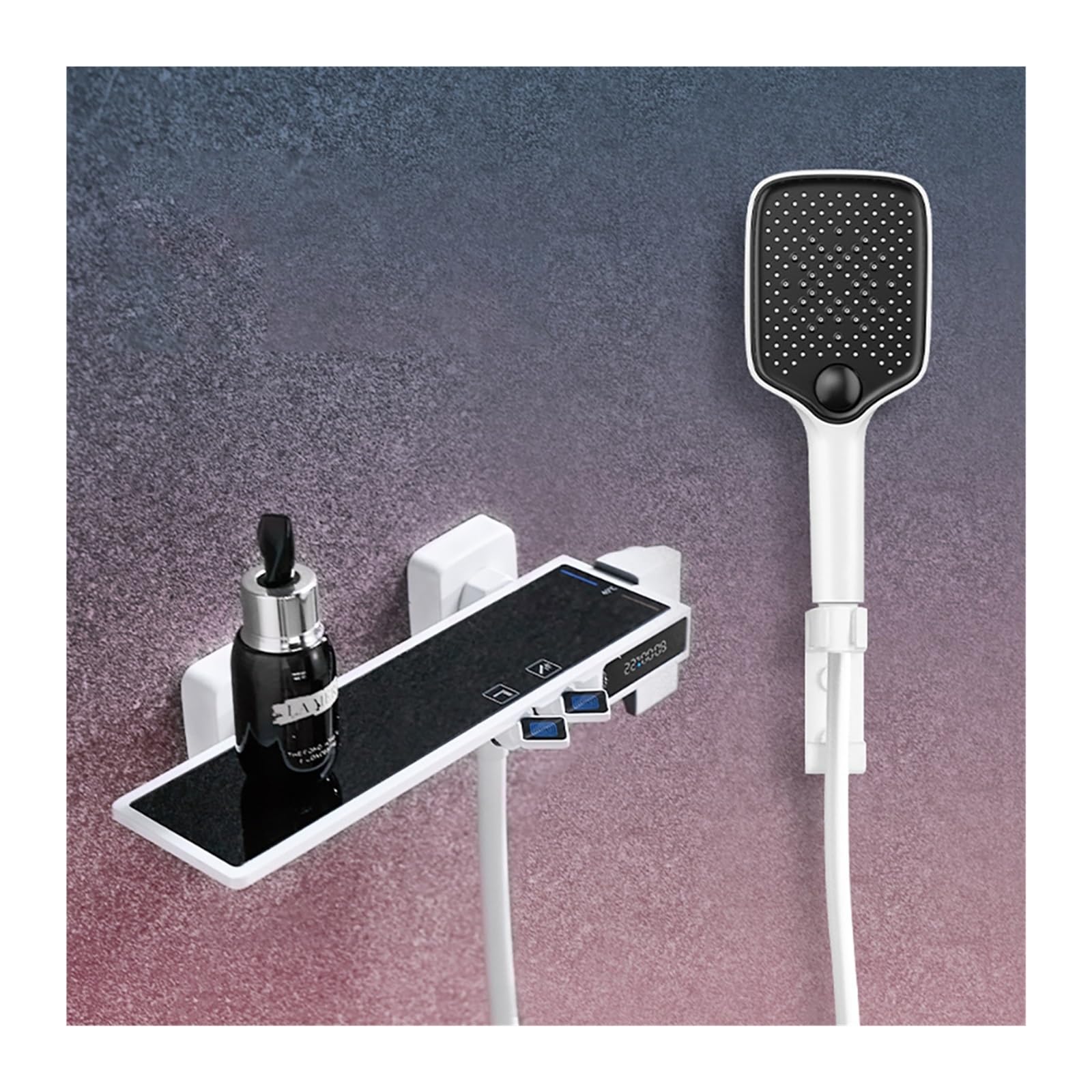 Douche pour salle de bain gris acier petit ensemble de douche domestique fendu