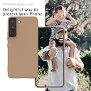 YATWIN Silicone Back Case for Samsung Galaxy S22, Soft-Touch Phone Back Cover for Samsung Galaxy S22-Milk Tee, Beige gallery image