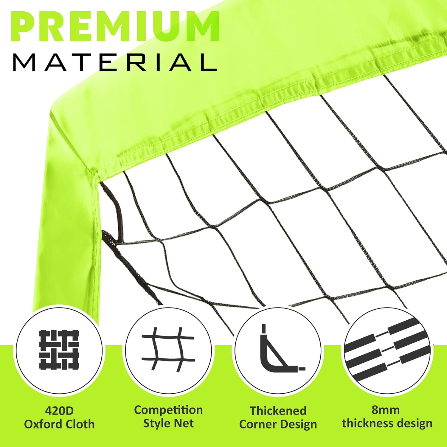 RUNBOW 4x3 ft Portable Kids Soccer Goal for Backyard Toddler Small Soccer Goal Net with Carrying Bag (4x3ft, Black, 1 Pack) : Sports & Outdoors