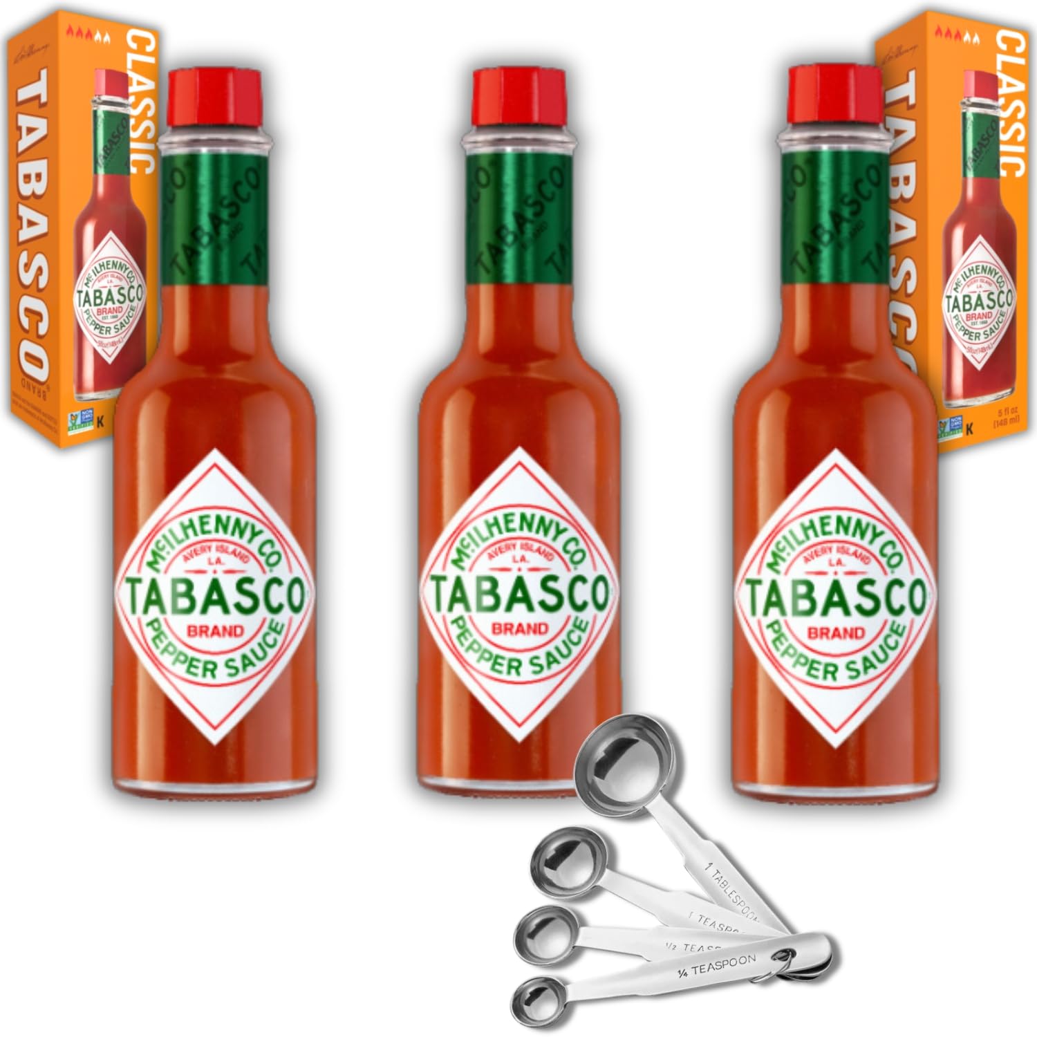Amazon.com : Tabasco Hot Sauce 5 oz Bottles (Pack of 3) Bundled