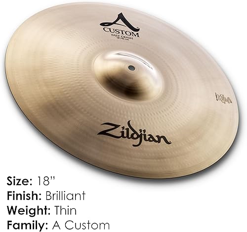 Miniatura 2 de Zildjian - Platillo de choque rápido personalizado, 18 pulgadas, extrafino