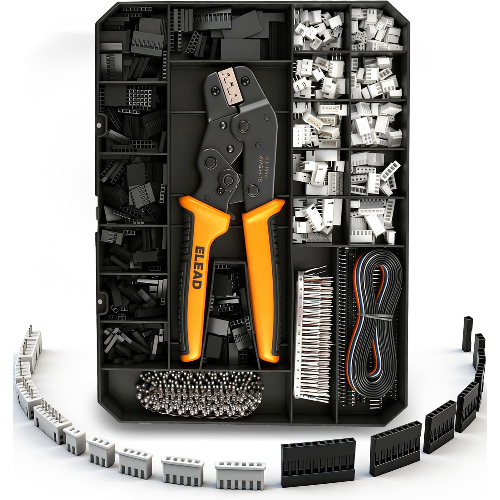 Amazon.com: 2020-Piece JST XH 2.54mm Connector Kit with Ratcheting