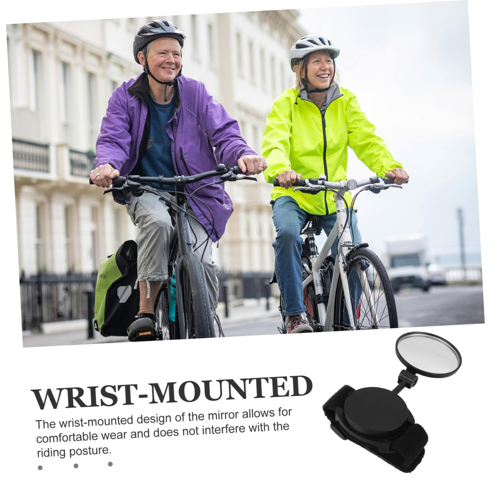 Toyvian 5 Pièces Rétroviseur de Poignet pour avec Rotation à Miroir Arrière Pratique pour Cyclisme Accessoire de Sécurité pour Types de Vélos