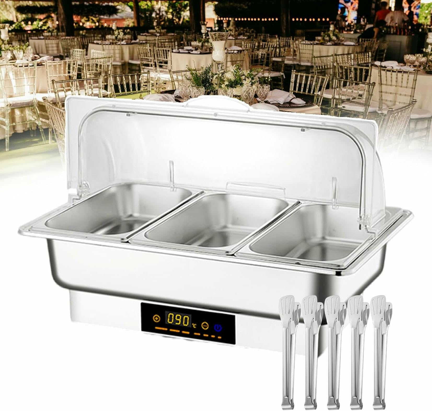 Éviter les plats froids sur votre buffet grâce au chauffe-plat 9L