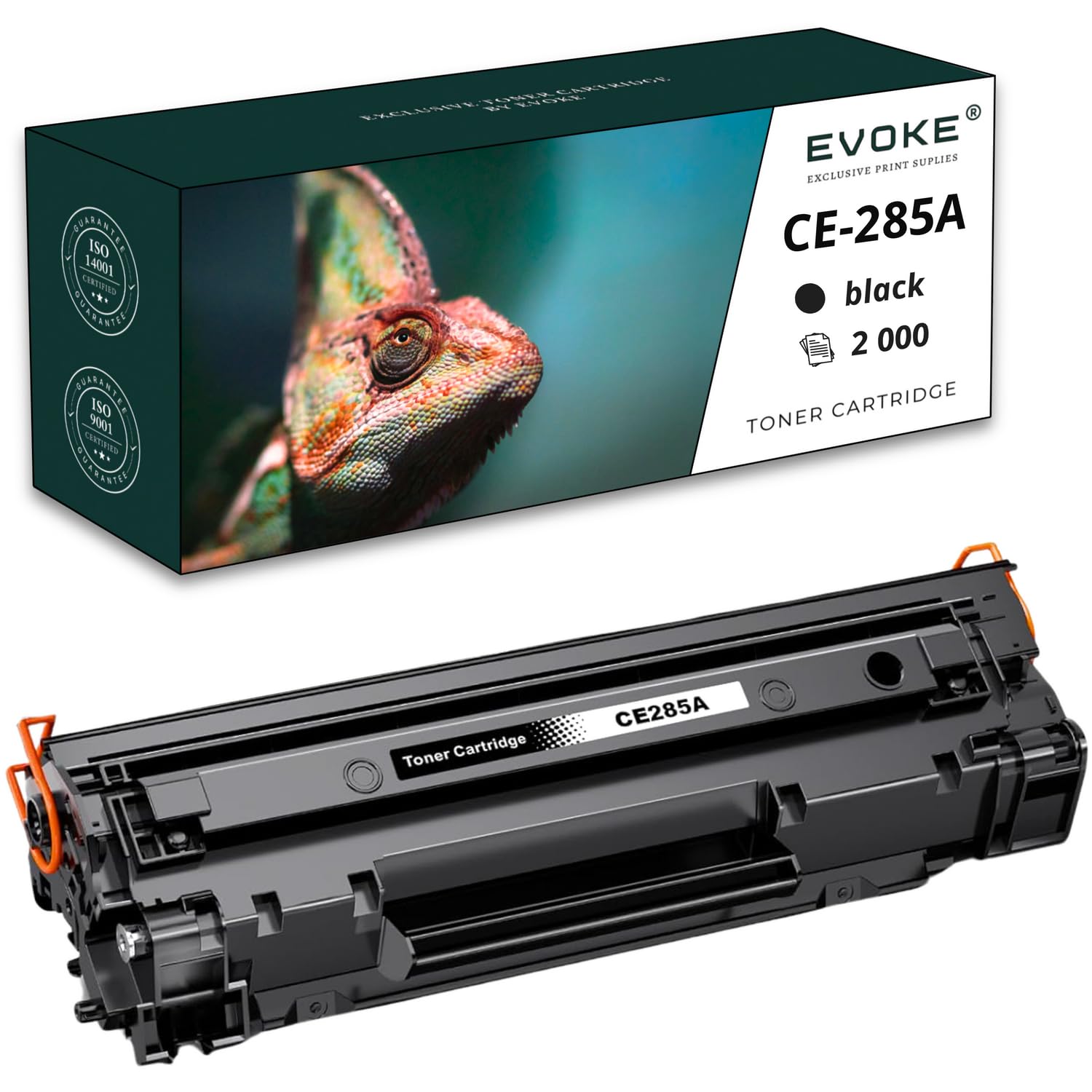 EVOKE CE285A 85A Toner Kompatybilny z HP M1132 M1132MFP P1102 P1102W Czarny (Black) 2000 Stron
