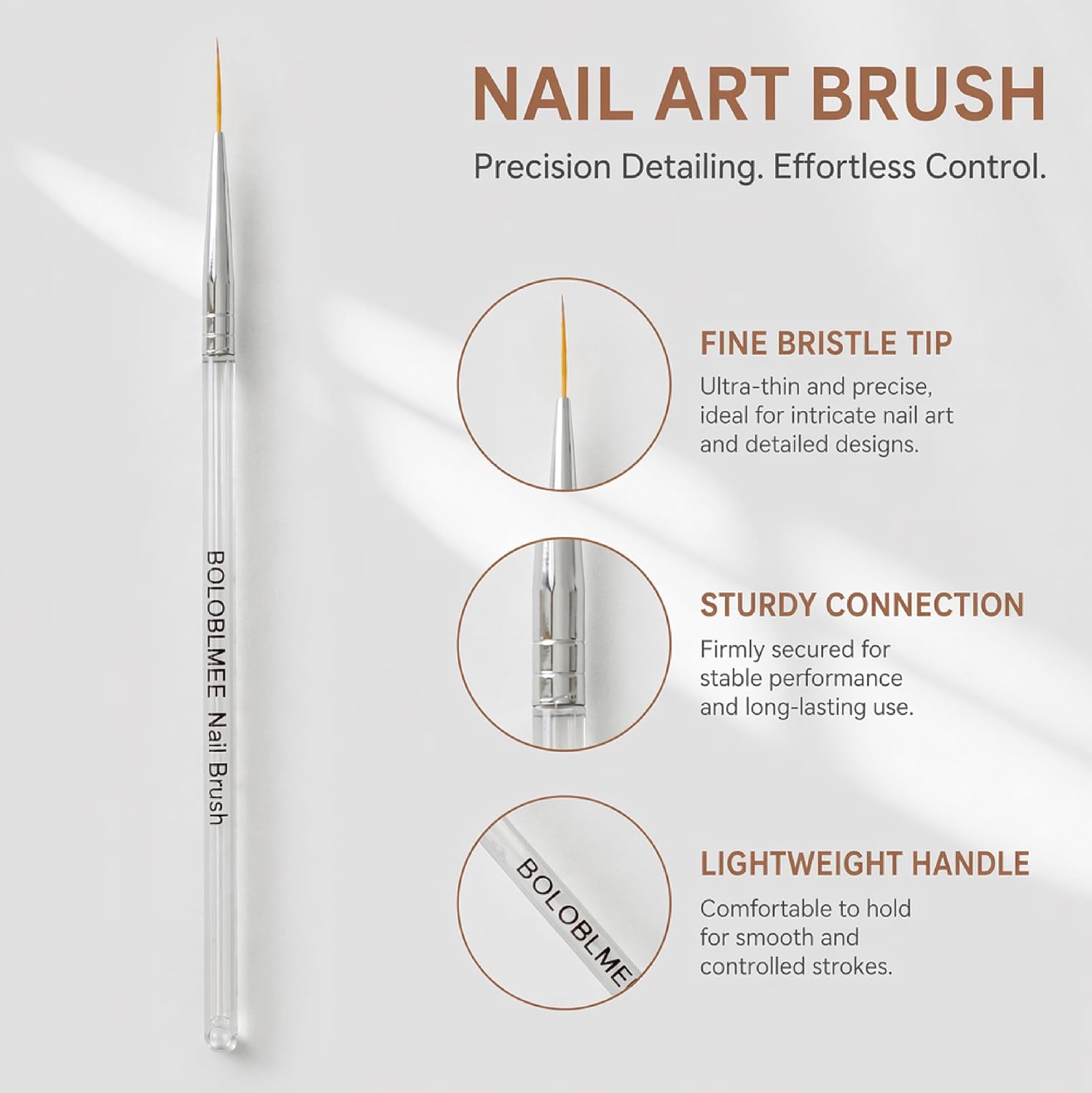 5PCS Nail Art Pens, Ultra Fine Liner Brushes
