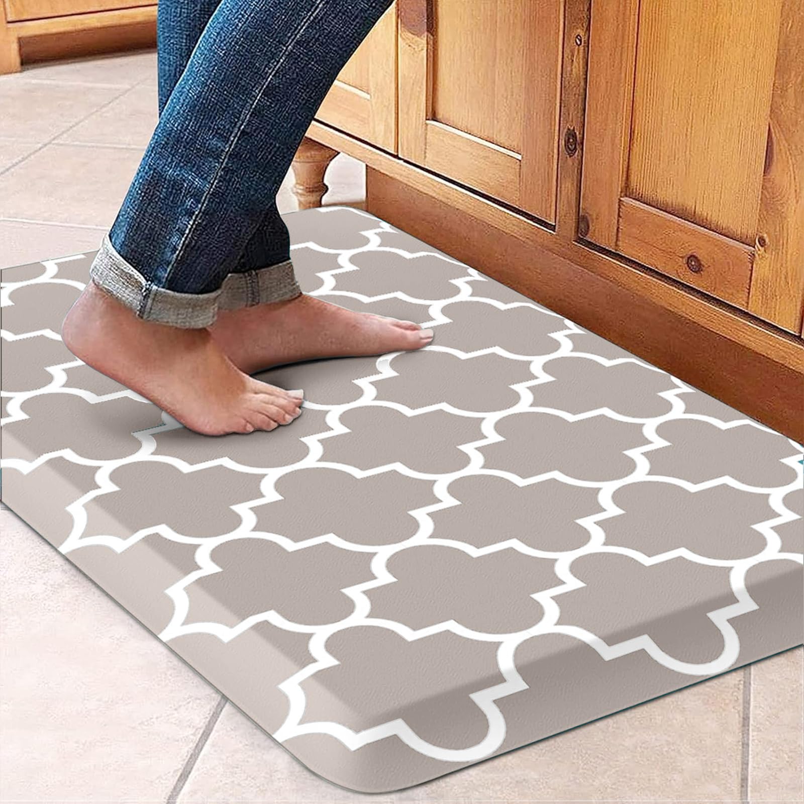 WISELIFE Kitchen Mats and Rugs Cushioned Anti-Fatigue, 17.3"x 28", Grey — Amazon image 21