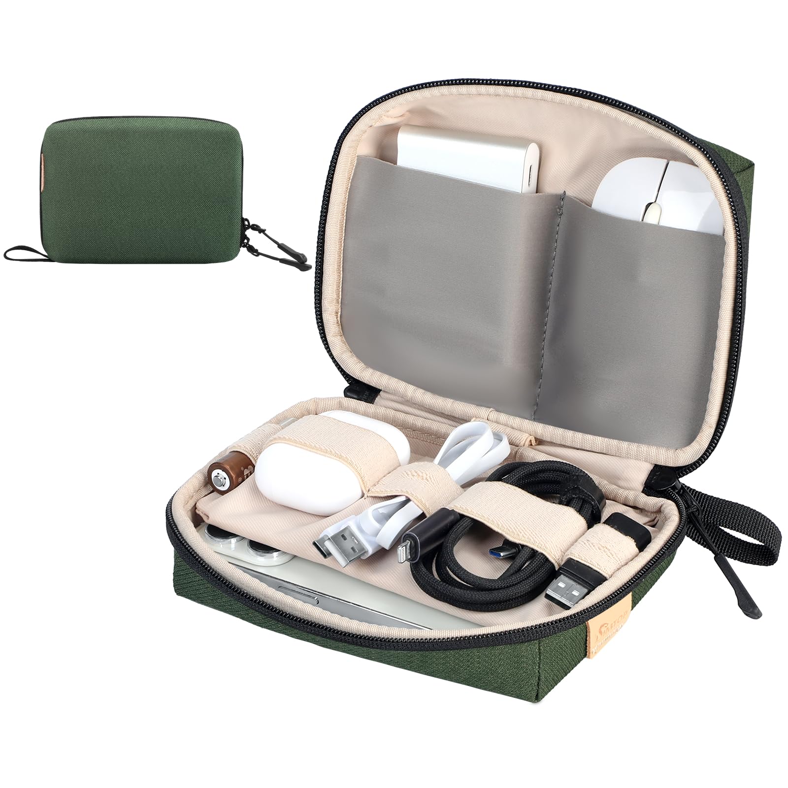 SIMTOP Small Electronics Organizer Travel Case