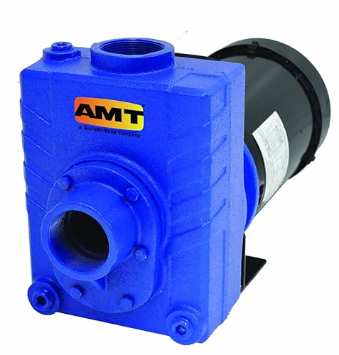 AMT Pump 2761-95 Bomba centrífuga autocebante hierro fundido 2 HP 1 fase 115230V curva B 2 NPT hembra Succión y descarga puertos