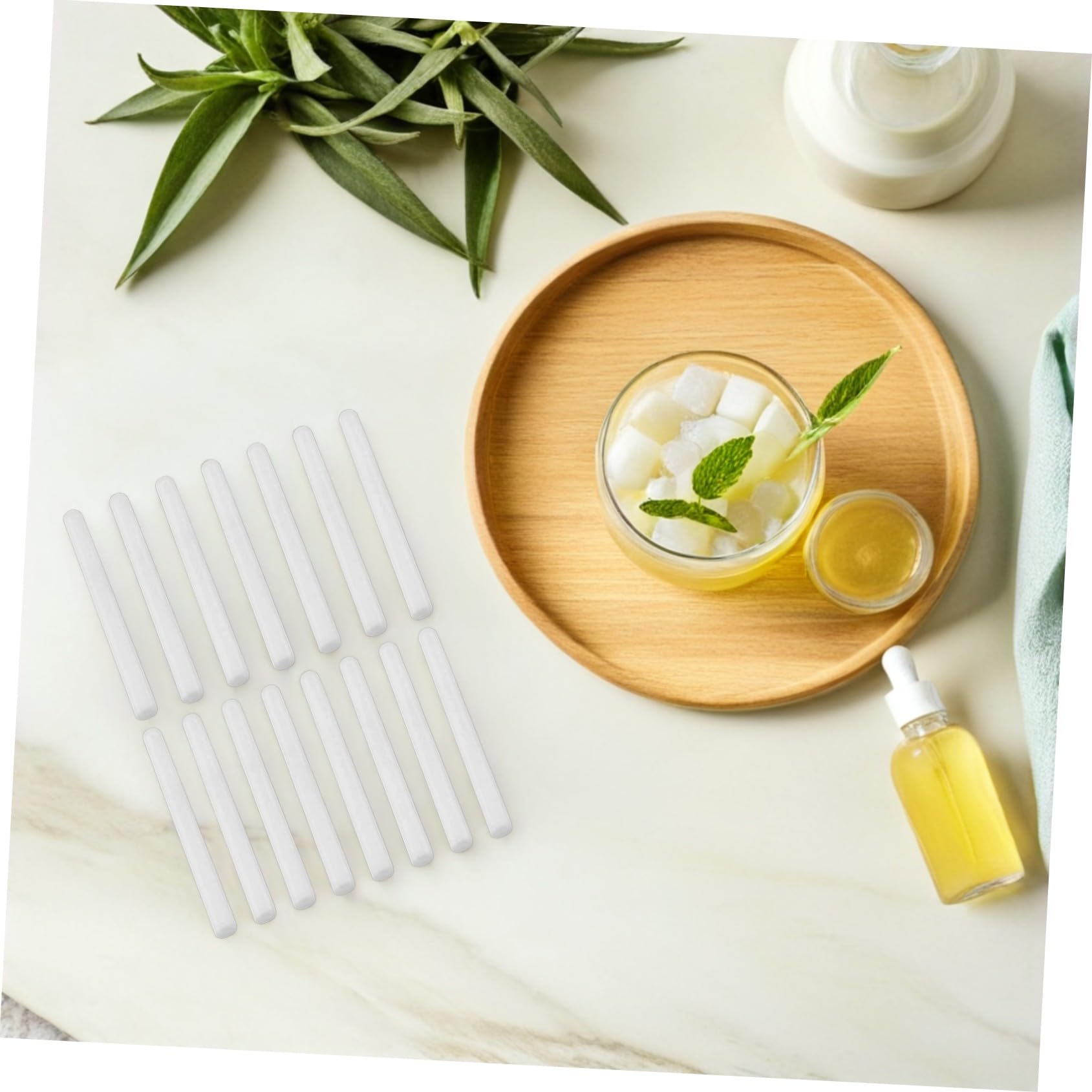 EXCEART 15pezzi Bastoncini Diffusori di Aromi Bastoncini Diffusori di Oli Essenziali Strumenti per Diffusione di Aromi Piccole Bacchette di Cotone Lunghi