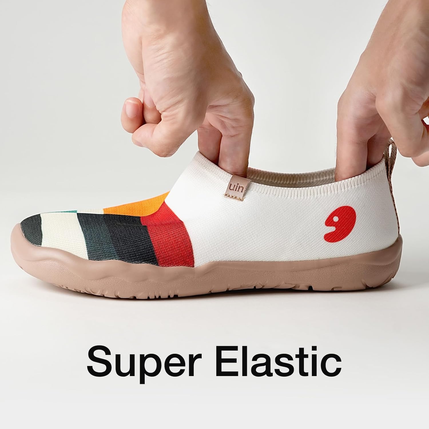 UIN Women's Art Painted Travel Shoes Slip On Casual Knit Loafers Lightweight Comfort Fashion Sneaker Toledo Ⅰ Hold that Color