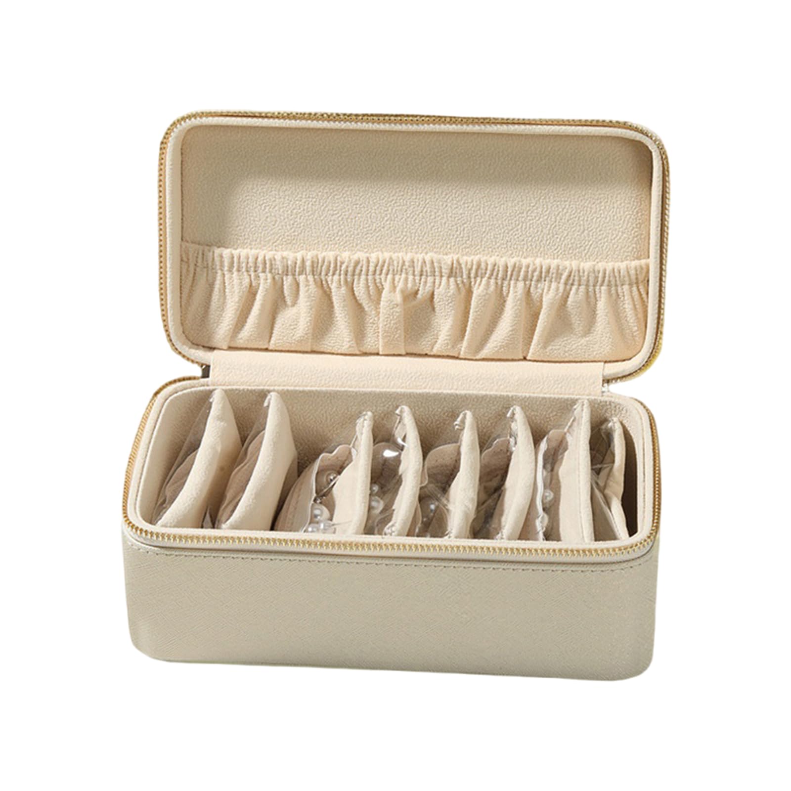 Msioytog A Pu Leather Jewelry Organizers Small Jewelry Containers Portable Case Leather Texture For Bracelets Nd Bangles Display Tray
