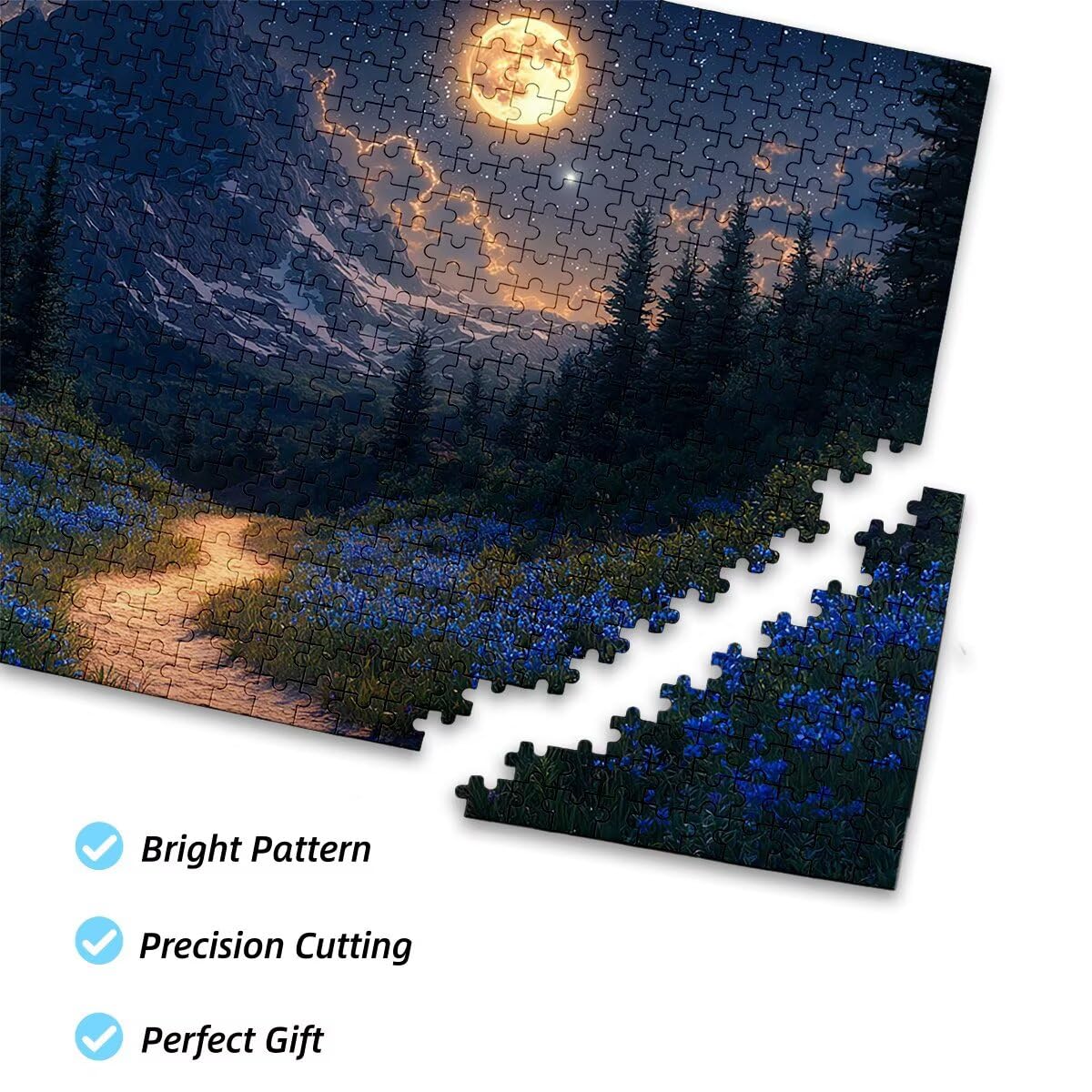 Puzzle 5000 sztuk krajobrazy puzzle księżyc wymiary 156 x 105 cm puzzle dla dorosłych kreatywna rozrywka, śmieszne klasyczne puzzle zabawki edukacyjne oryginalne prezenty dla kobiet E-15